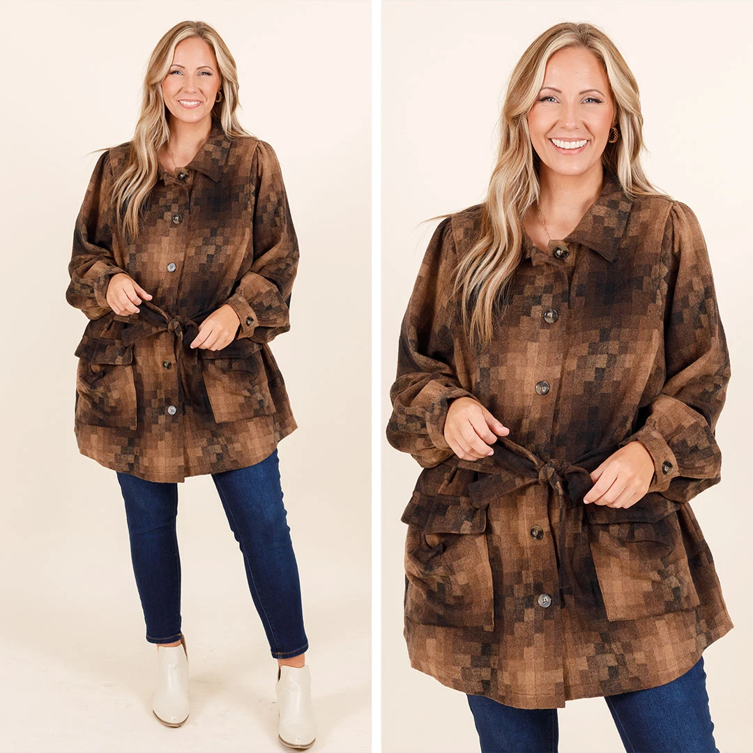 I'm Happier Now Top, Brown 3 I'm Happier Now Top, Brown