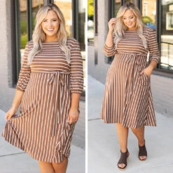 Holding Hands On The Boardwalk Dress, Taupe -Chic Soul Store 9 ab542904 73a5 495e bfb2 a1a6ba708f70