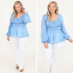 Rushing Back Top, Blue -Chic Soul Store 9 c1b20528 8269 425c afa6 11a9ac9b50df