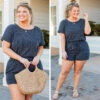 Wonderful Afternoon Romper, Charcoal -Chic Soul Store 9 cc91616f 49c2 4f45 9649 b0f789e7fa5c