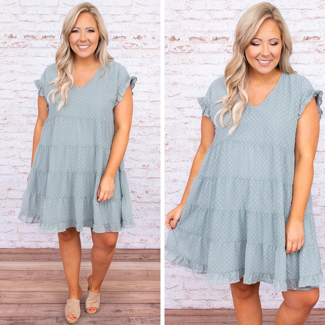 The Princess Is The Hero Dress, Blue-Grey 8 The Princess Is The Hero Dress, Blue-Grey - Image 6