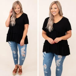 Sunday Softness Top, Black -Chic Soul Store 9 fc2b8d27 6692 47e8 882e 96ae68a781e7
