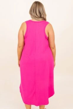 A Bright Spring Dress, Fuchsia 12 A Bright Spring Dress, Fuchsia -Chic Soul Store ABrightSpringDress Fuchsia 0071