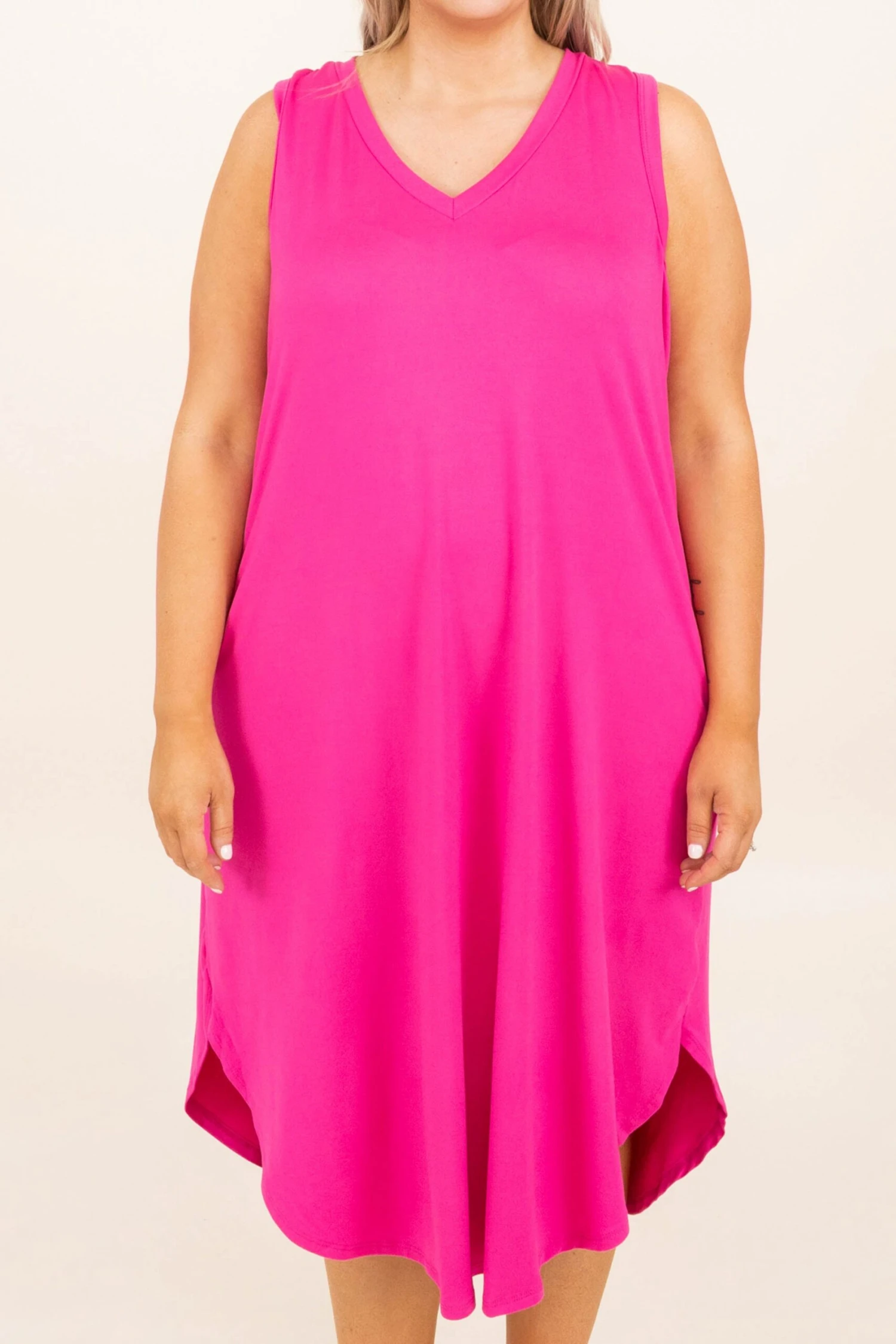 A Bright Spring Dress, Fuchsia 6 A Bright Spring Dress, Fuchsia - Image 4