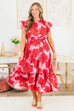 A Crazy Idea Dress, Pink 12 A Crazy Idea Dress, Pink -Chic Soul Store ACrazyIdeaDress Pink 5