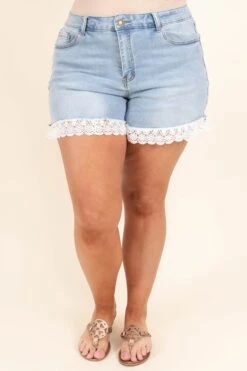 A Friend Like Me Shorts, Light Wash -Chic Soul Store AFriendLikeMeShorts LightWash 2