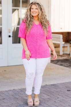 A Genuine Soul Top, Hot Pink 11 A Genuine Soul Top, Hot Pink -Chic Soul Store AGenuineSoulTop HotPink 5