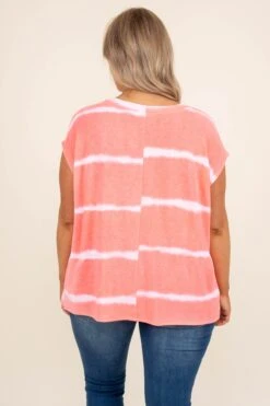 A Grand Throwback Top, Neon Pink -Chic Soul Store AGrandThrowbackTop NeonPInk 3621