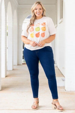 A Is For Apple Tee, Oatmeal Triblend -Chic Soul Store AIsForAppleTee OatmealTriblend 5228