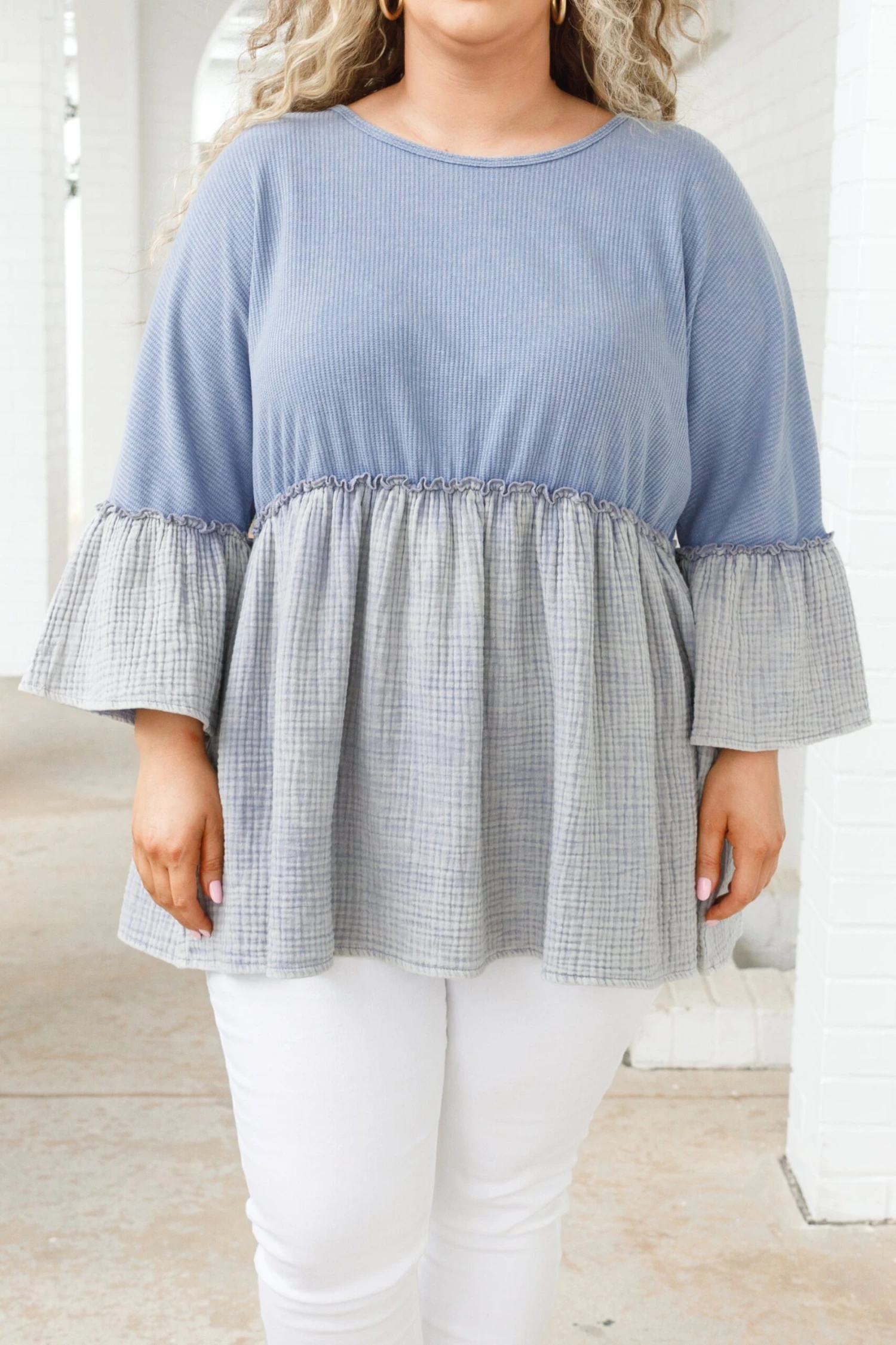 A Kiss For The Road Top, Pacific Blue-Grey 6 A Kiss For The Road Top, Pacific Blue-Grey - Image 4