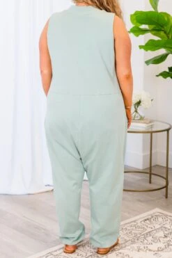 A Kiss To Build A Dream On Jumpsuit, Light Green -Chic Soul Store AKissToBuildADreamOnJumpsuit LightGreen 1