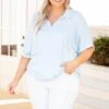 A Little Basic Top, Light Blue 2 A Little Basic Top, Light Blue -Chic Soul Store ALittleBasicTop LightBlue 9791