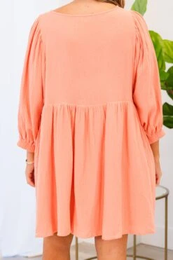 A Little Getaway Dress, Coral -Chic Soul Store ALittleGetawayDress Coral 1