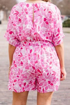 A Little Unpredictable Romper, Pink -Chic Soul Store ALittleUnpredictableRomper Pink