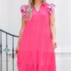 A Little Wild Dress, Pink 1 A Little Wild Dress, Pink -Chic Soul Store ALittleWildDress Pink 5