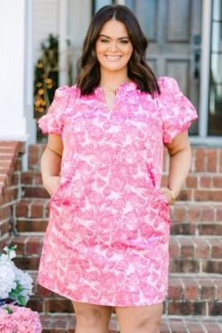 A Springtime Waltz Dress, Pink