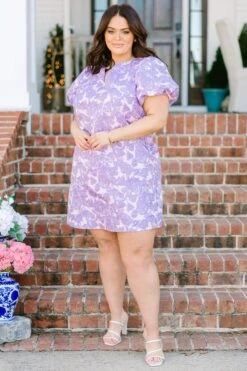 A Springtime Waltz Dress, Purple -Chic Soul Store ASpringtimeWaltzDress Purple 3