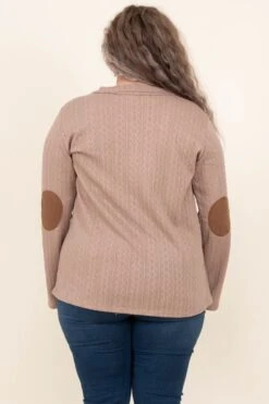 A Sweet Wish Top, Mocha -Chic Soul Store ASweetWishTop Mocha 1275