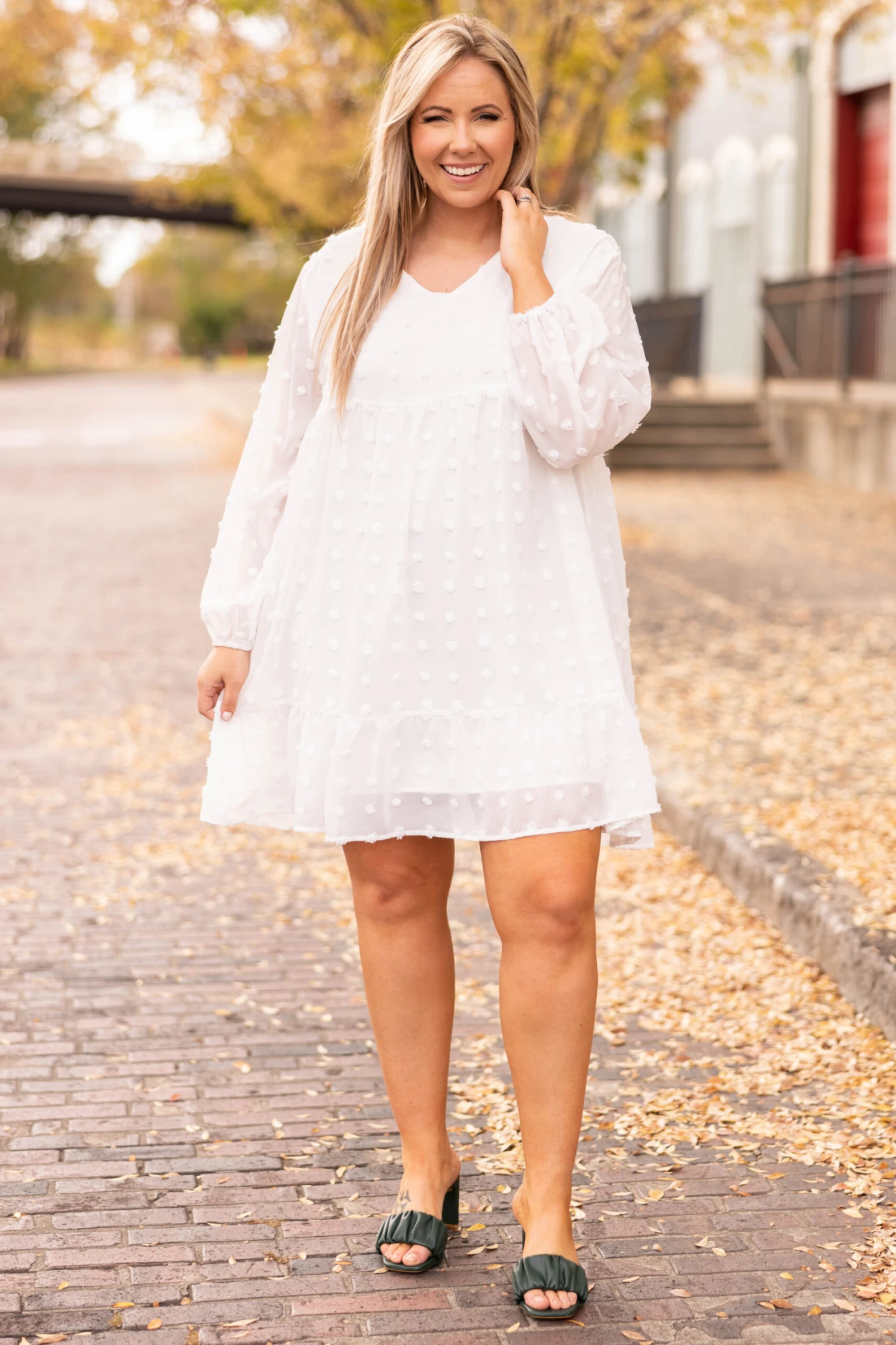 A Touch Of Class Dress, White 4 A Touch Of Class Dress, White - Image 2