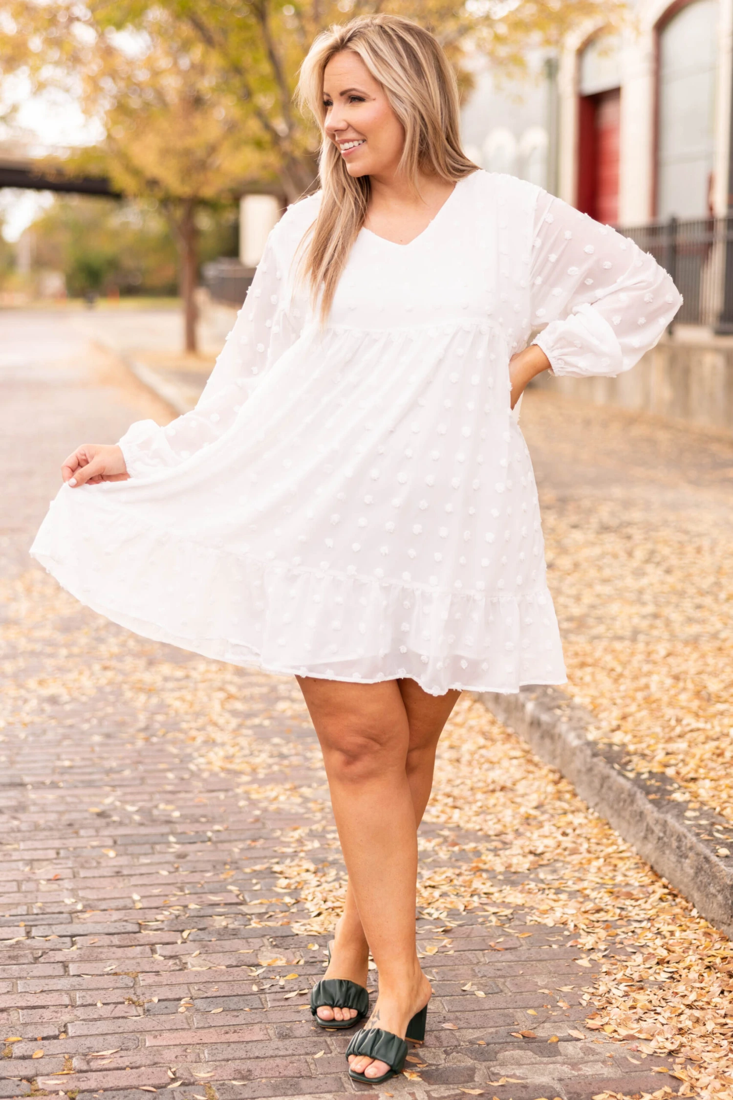 A Touch Of Class Dress, White 5 A Touch Of Class Dress, White - Image 3