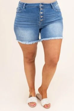 Absolutely Certain Shorts, Medium Wash -Chic Soul Store AbsolutelyCertainShorts MediumWash 2