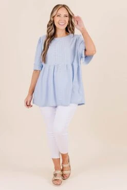 Achieve Greatness Top, Blue -Chic Soul Store AchieveGreatnessTop Blue 4