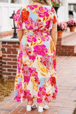 Admirable Elegance Dress, Ivory Multi 15 Admirable Elegance Dress, Ivory Multi -Chic Soul Store AdmirableEleganceDress IvoryMulti 2