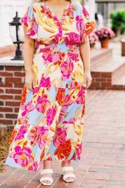 Admirable Elegance Dress, Ivory Multi 14 Admirable Elegance Dress, Ivory Multi -Chic Soul Store AdmirableEleganceDress IvoryMulti 3