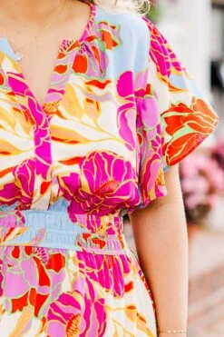 Admirable Elegance Dress, Ivory Multi 13 Admirable Elegance Dress, Ivory Multi -Chic Soul Store AdmirableEleganceDress IvoryMulti 4