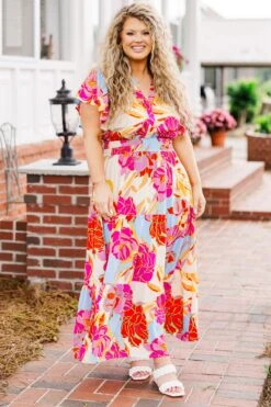 Admirable Elegance Dress, Ivory Multi 12 Admirable Elegance Dress, Ivory Multi -Chic Soul Store AdmirableEleganceDress IvoryMulti 7