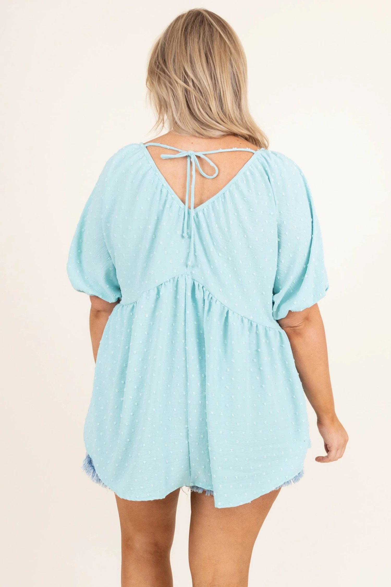Adorably You Top, Aqua Teal 7 Adorably You Top, Aqua Teal - Image 5
