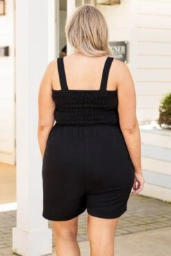 Adventures Ahead Romper, Black -Chic Soul Store AdventuresAheadRomper Black