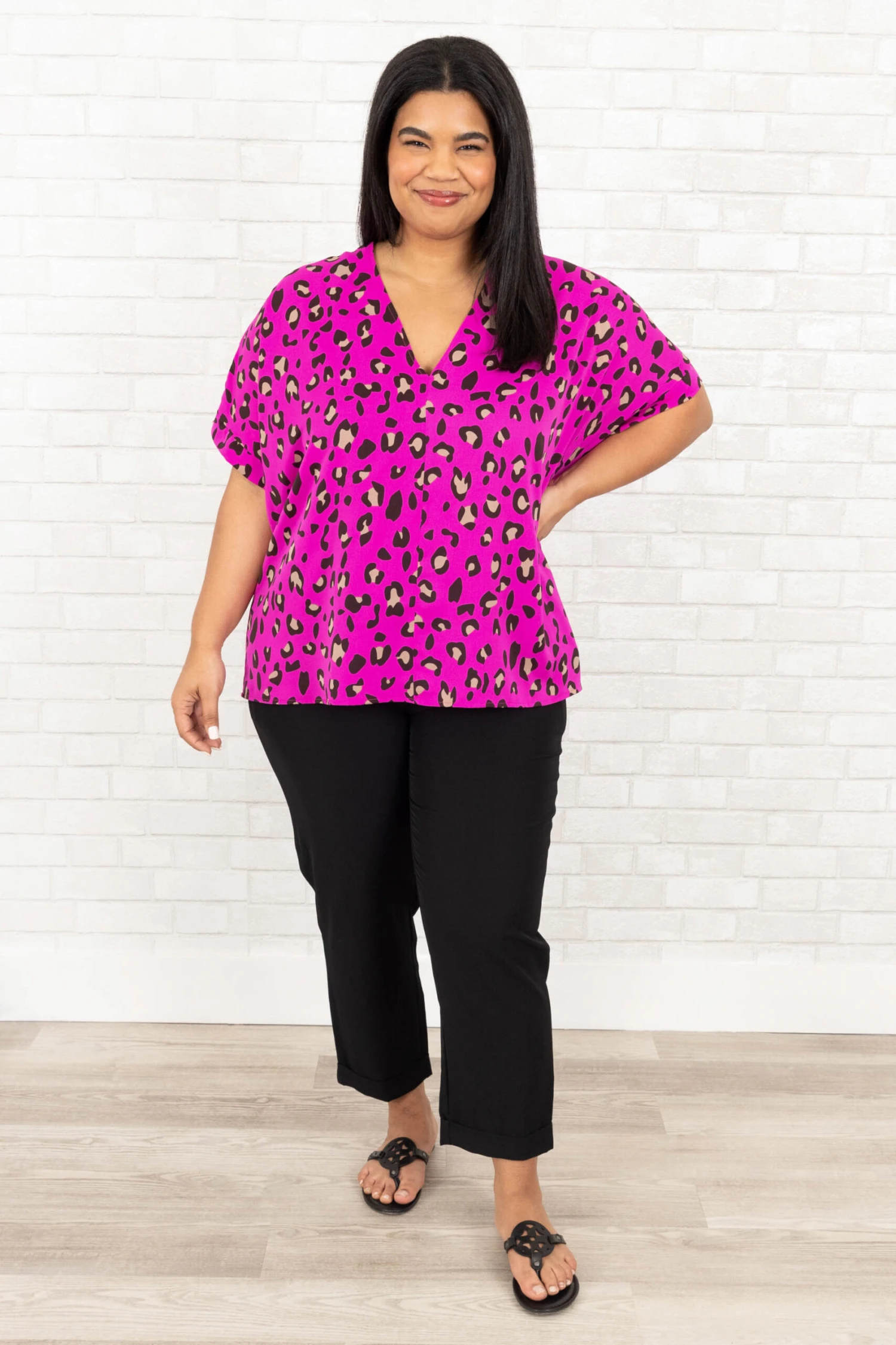 Adventures In The Jungle Top, Hot Pink 4 Adventures In The Jungle Top, Hot Pink - Image 2