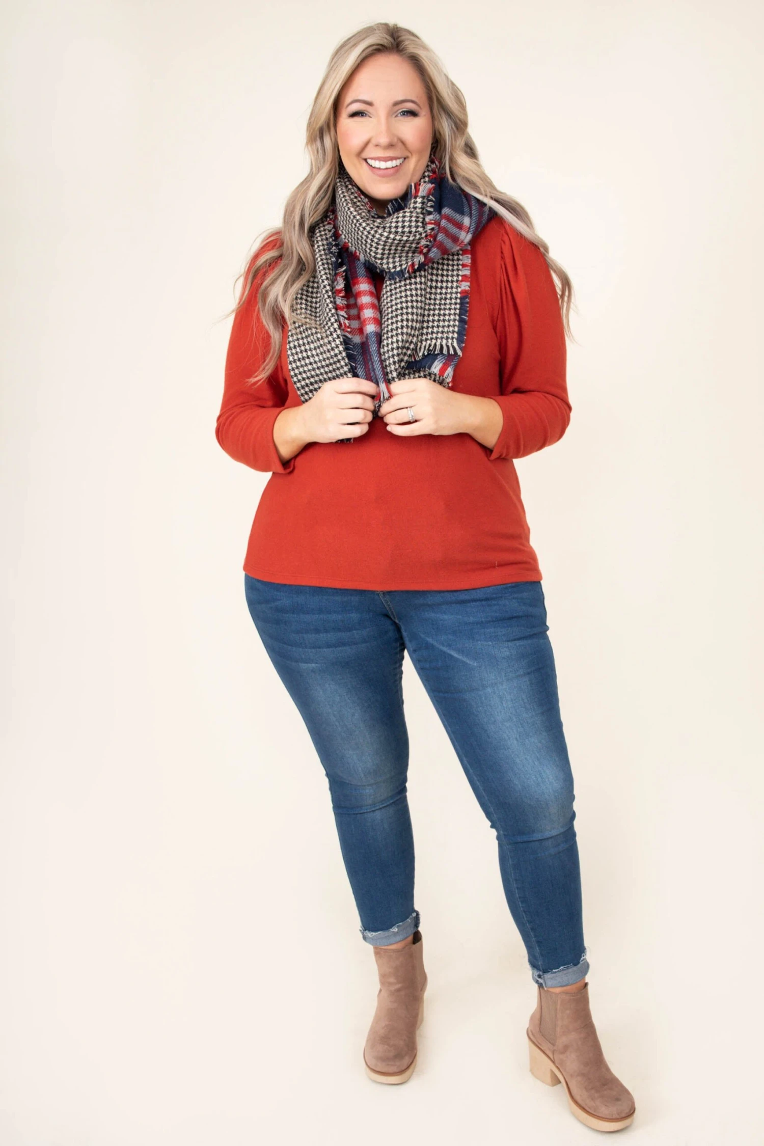 Adventurous Memories Shawl, Navy Red 4 Adventurous Memories Shawl, Navy Red - Image 2