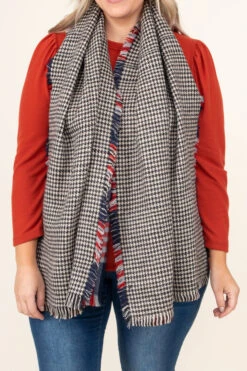 Adventurous Memories Shawl, Navy Red 12 Adventurous Memories Shawl, Navy Red -Chic Soul Store AdventurousMemoriesShawl NavyRed 7220