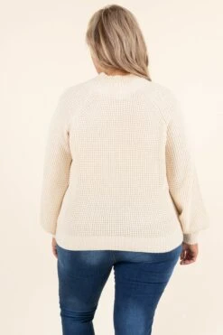 Affectionately Yours Sweater, White -Chic Soul Store AffectionatelyYoursSweater White 9648