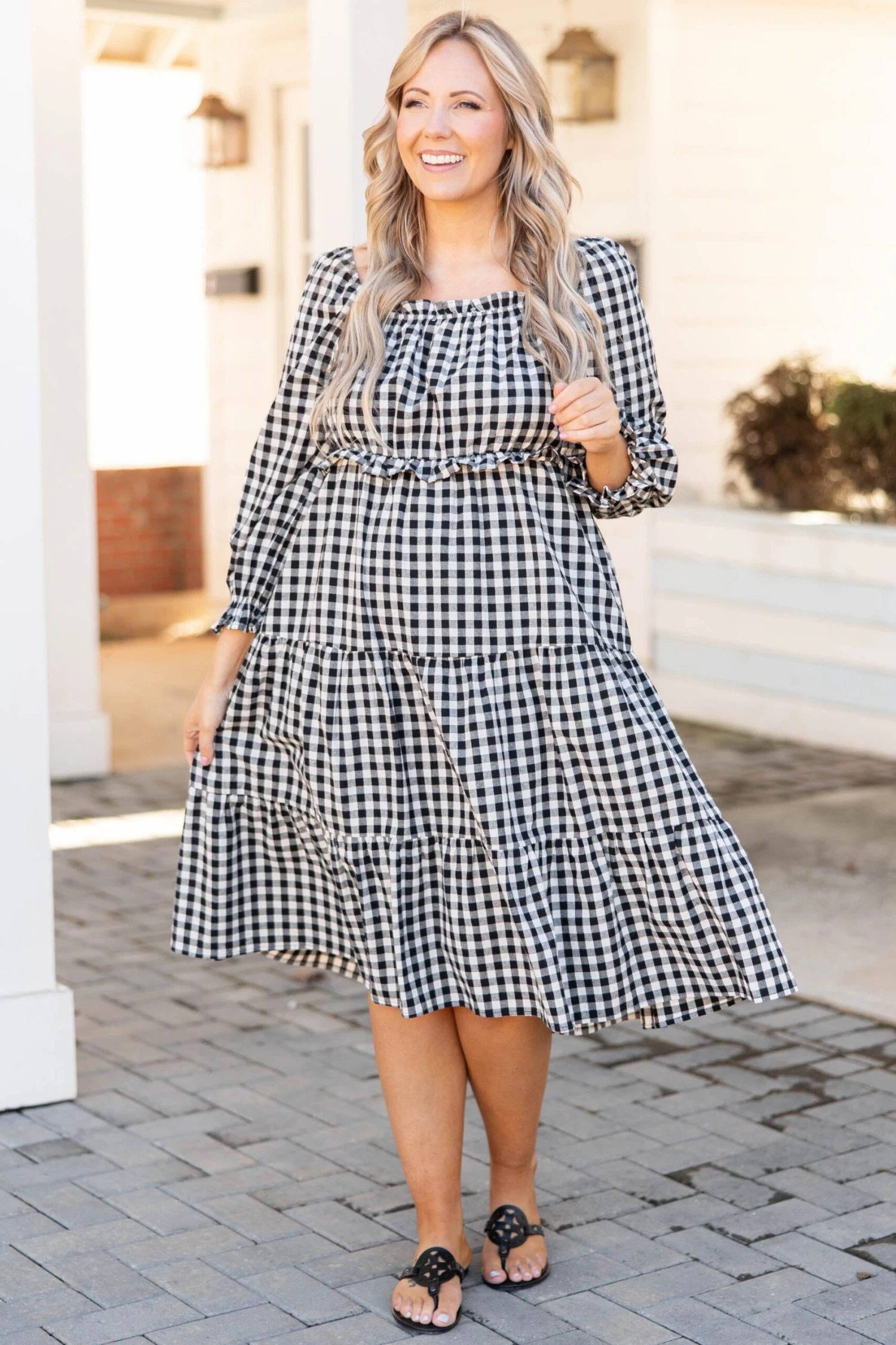 Afternoon Picnics Dress, Black 4 Afternoon Picnics Dress, Black - Image 2