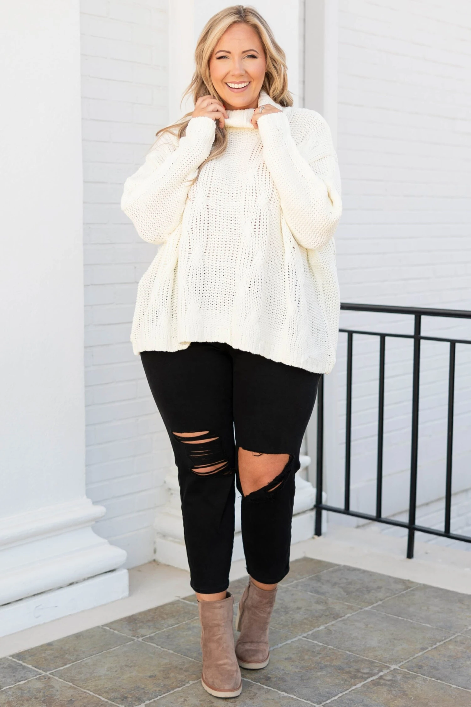 Afternoons At The Library Sweater, White 5 Afternoons At The Library Sweater, White - Image 3