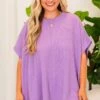 All About Knits Top, Purple -Chic Soul Store AllAboutKnitsTop Purple 4