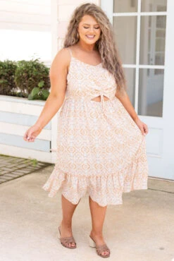 All Above Him Dress, Coral -Chic Soul Store AllAboveHimDress Coral 3341