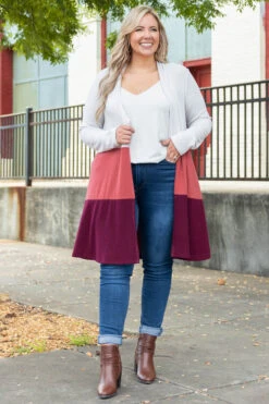 All Business No Play Cardigan, Oyster-Marsala-Burgundy 10 All Business No Play Cardigan, Oyster-Marsala-Burgundy -Chic Soul Store AllBusinessNoPlayCardigan Oyster Marsala Burgundy 0175