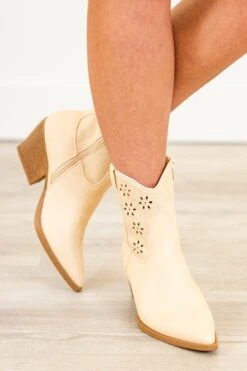 All For Fun Booties, Beige
