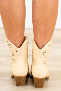 All For Fun Booties, Beige -Chic Soul Store AllForFunBooties Beige 5
