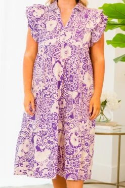 All In A Dream Dress, Lavender Mix 14 All In A Dream Dress, Lavender Mix -Chic Soul Store AllInADreamDress LavenderMix 2