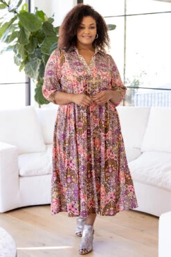 All In Tangles Dress, Dusty Plum