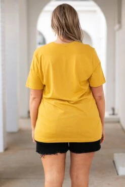 All Sunflowers And Smiles Tee, Mustard -Chic Soul Store AllSunflowersAndSmilesTee Mustard