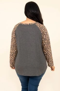 All The Fun Top, Charcoal 12 All The Fun Top, Charcoal -Chic Soul Store AllTheFunTop Charcoal 9843