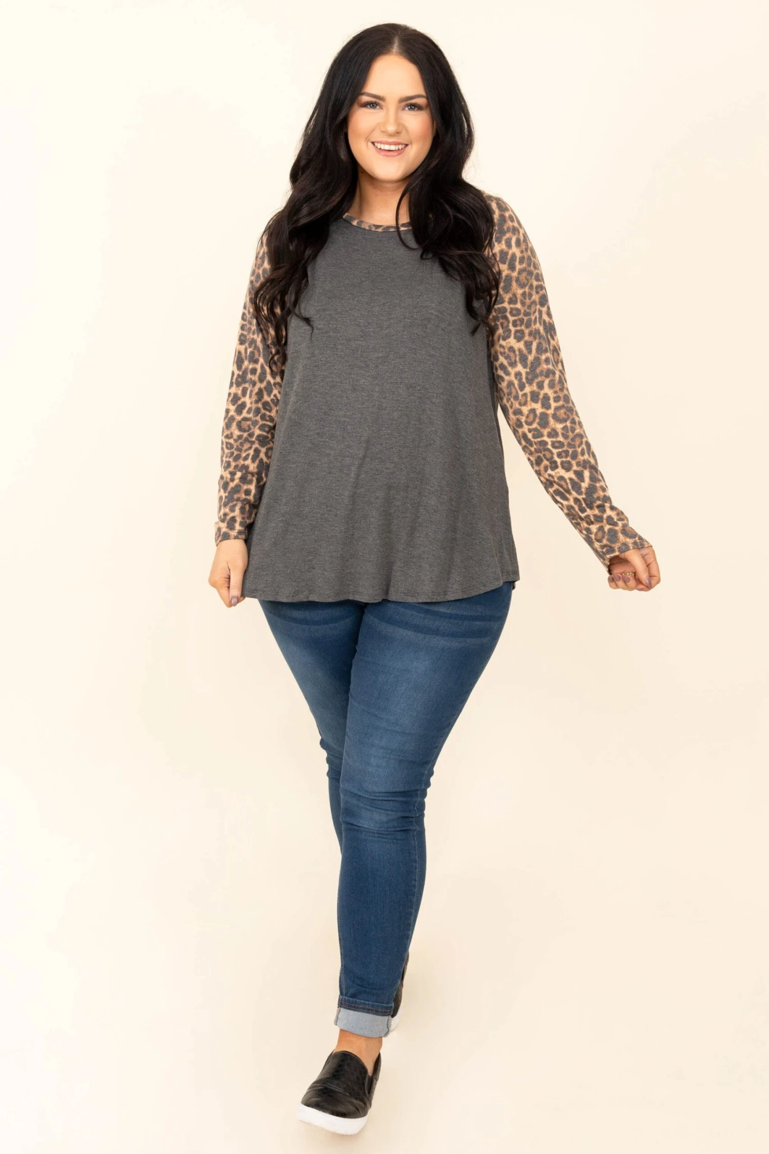 All The Fun Top, Charcoal 4 All The Fun Top, Charcoal - Image 2