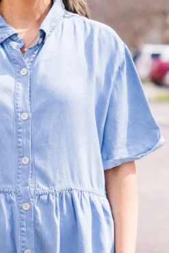 All The Joy Dress, Light Wash 13 All The Joy Dress, Light Wash -Chic Soul Store AllTheJoyDress LightWash 3