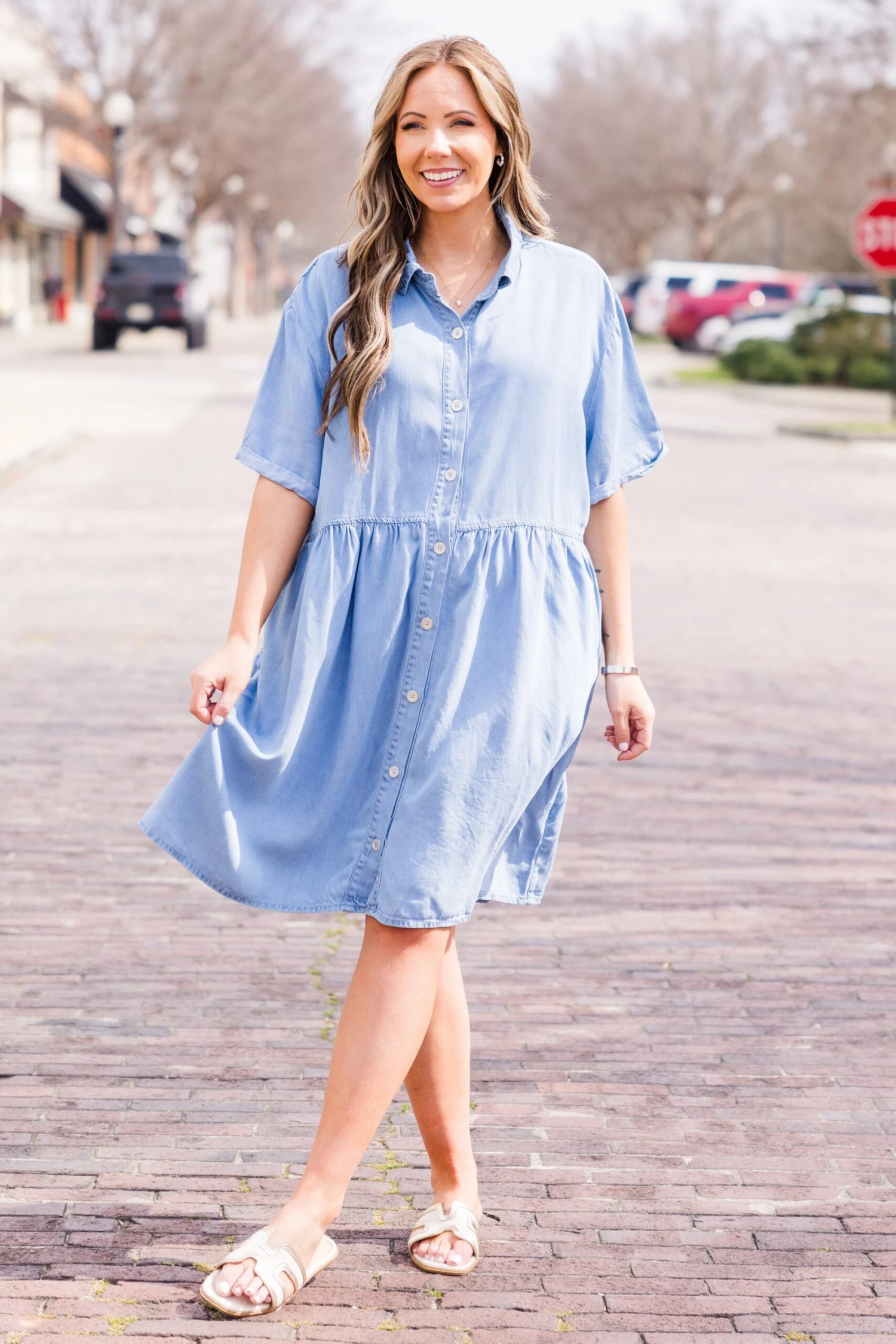 All The Joy Dress, Light Wash 5 All The Joy Dress, Light Wash - Image 3